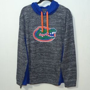 Fanatics Blue + Gray Florida Gators Defender Pullover Hoodie NCAA SEC Men Size L